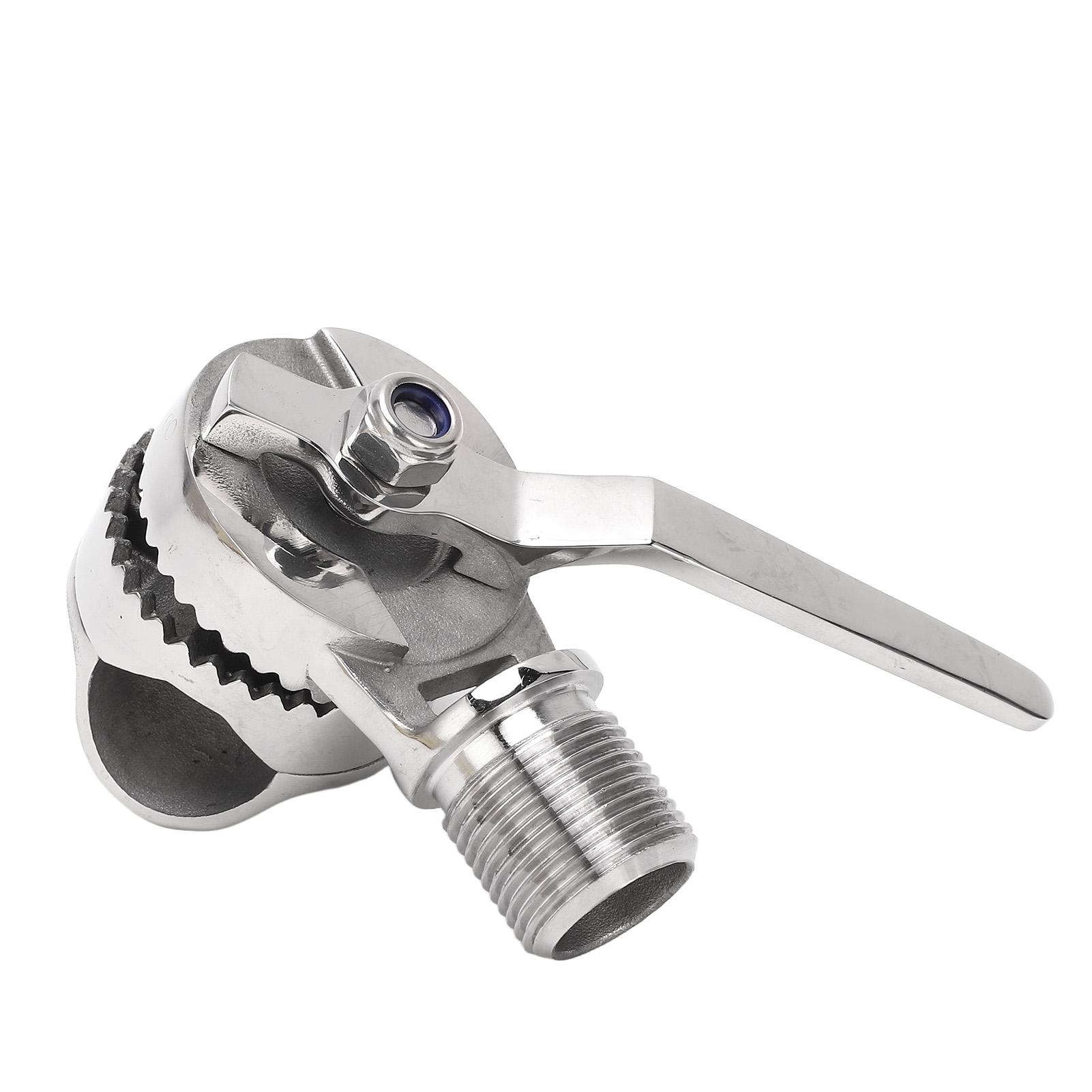 

Marine VHF Antenna Mount 316 Stainless Steel Adjustable Ratchet Mount for 7 8 to 1in Rails