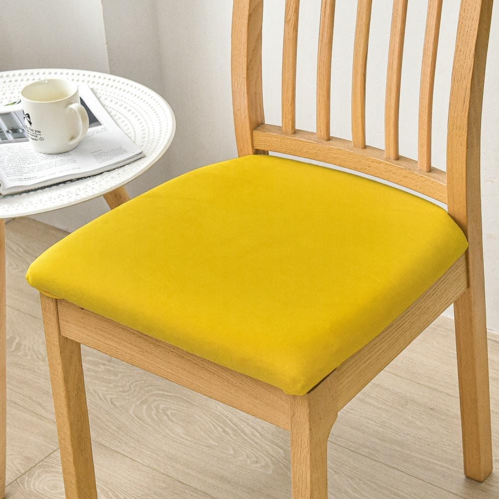 Plush seat cushion cover Fox plush square cushion cover Elastic seat cover Chair cushion cover Protective cover Hotel household chair cover plush cushion cover (40-48cm)
