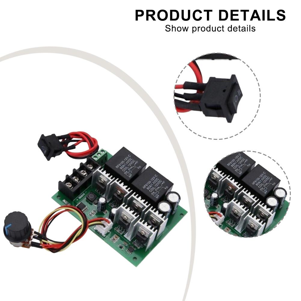 1 Stück Hochleistungs-40A Vorwärts- und Rückwärts-Motordrehzahlregler für Bürstenmotoren, Drehzahlregler-Zubehör 100MM*76MM*28MM