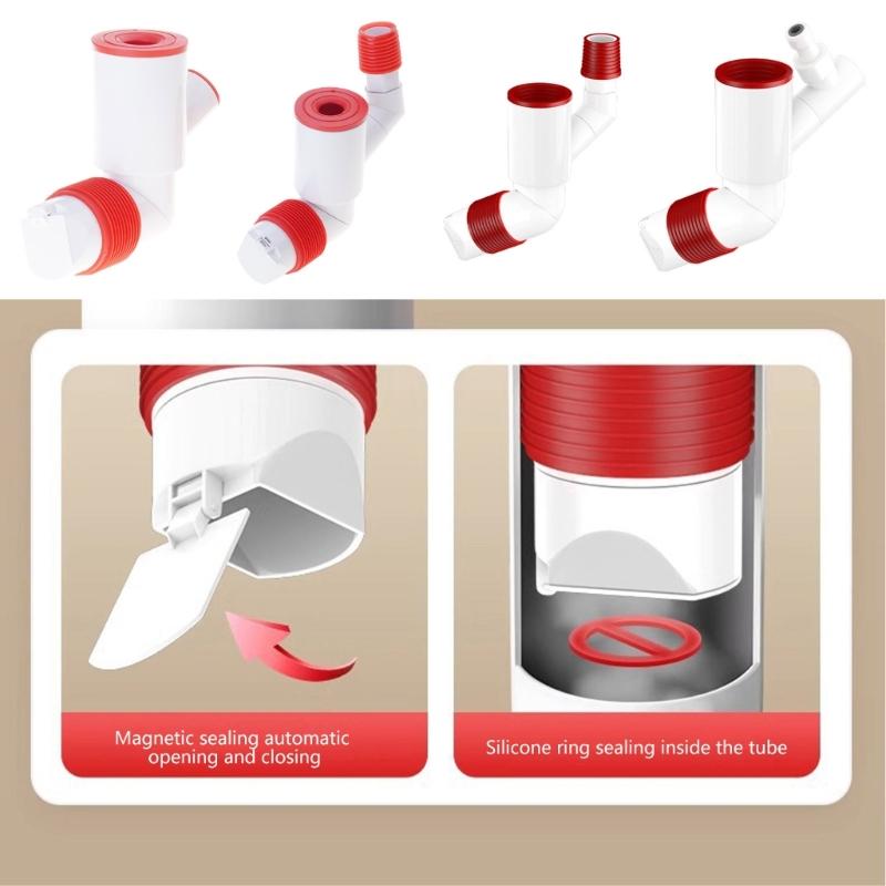 Sturdy Odor Resistant Rotating Drain Adapter Suitable for Various Installations Household Use Bathroom Accessory
