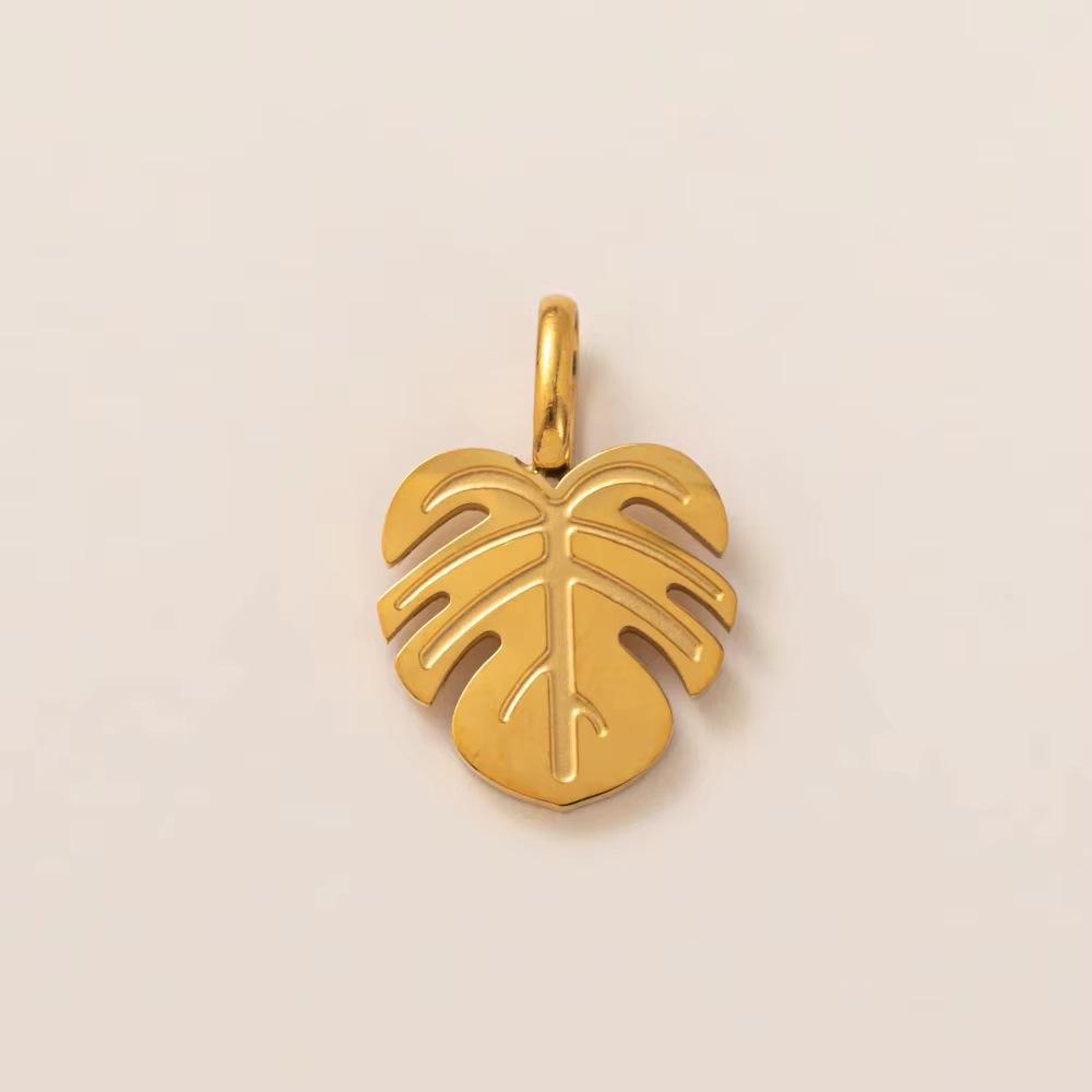 18K Gold Plated Stainless Steel Adjustable Chain with Fruit Pendant for DIY Jewelry
