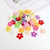 100pcs 2.5cm Flower Felt Fabric Patch Mixed Colors Felt Pads Felt Fabric Accessories  Scrapbooking