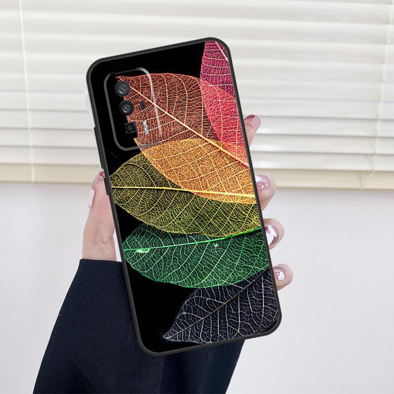 

Colorful Leaves Cover For Xiaomi 14T Pro 11T 12T 13T 13 14 15 Ultra POCO X6 X7 Pro X3 X5 F5 F6 M6 Pro Case POCO X6 Pro