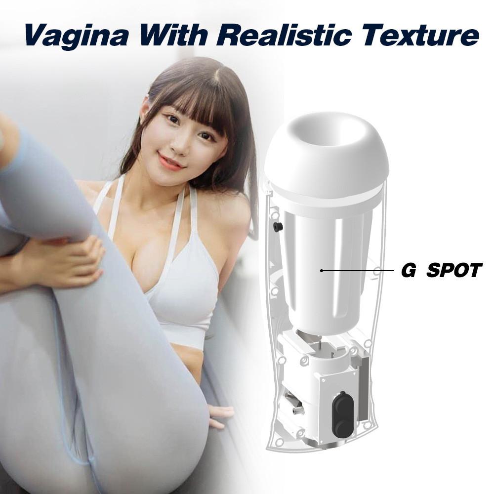 Nový automatický mužský masturbační kalíšek Kouření Sání Sex Machine Sání Kouření Vaginální masturbace Pussy Vibrator Sexuální hračky pro muže