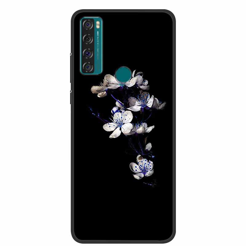 For TCL 20 SE Case Luxury Silicone TPU Soft Cover Phone Case For TCL 20 SE T671H Cartoon Funda Colourful Capa Shockproof Coque