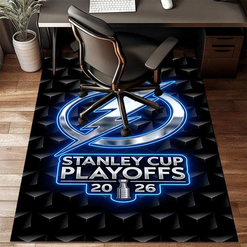 Tampa Bay Hockey Floor Mat for Living Room, Game Rooms, Office, Bedroom, Office Floor Mat Playful Design, Christmas fan gifts