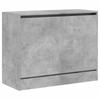 Shoe Cabinet Concrete Grey 80 x 34 x 63 cm Engineered Wood
