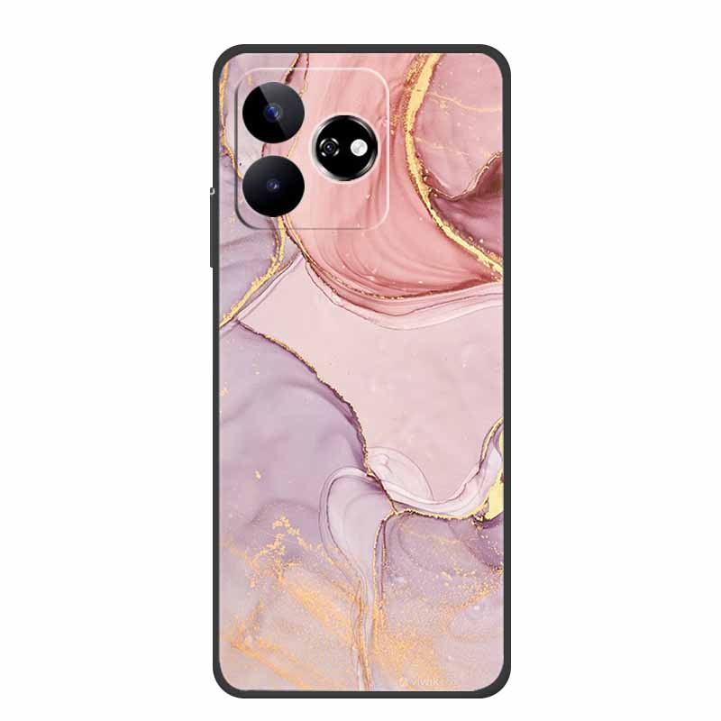 For ZTE Blade V60 Case 6.72" Marble TPU Soft Silicone Back Cover Phone Cases for ZTE Axon 60 4G Protector Cute Mica Painted etui