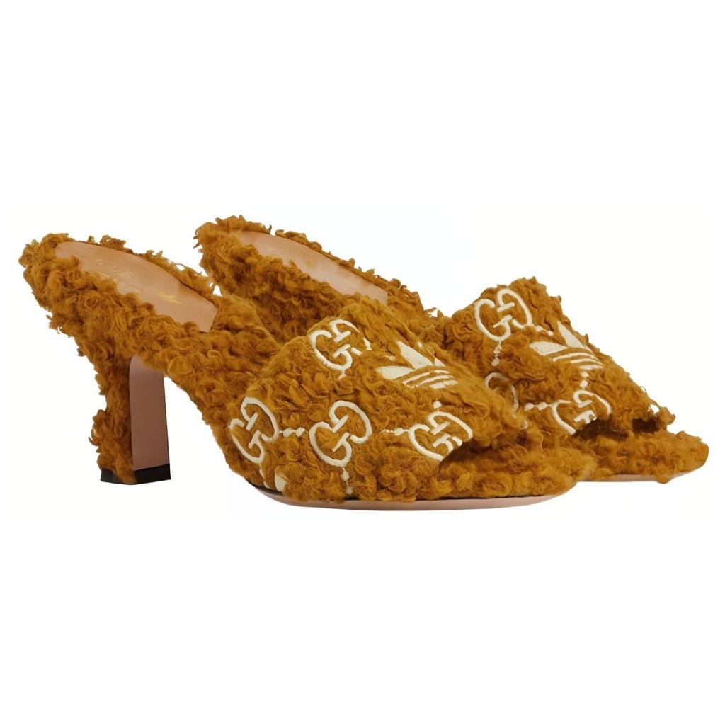 Adidas Originals Open Toe Stiletto Slide Sandals Women Footwear Brown 722440 FAAV8 7702