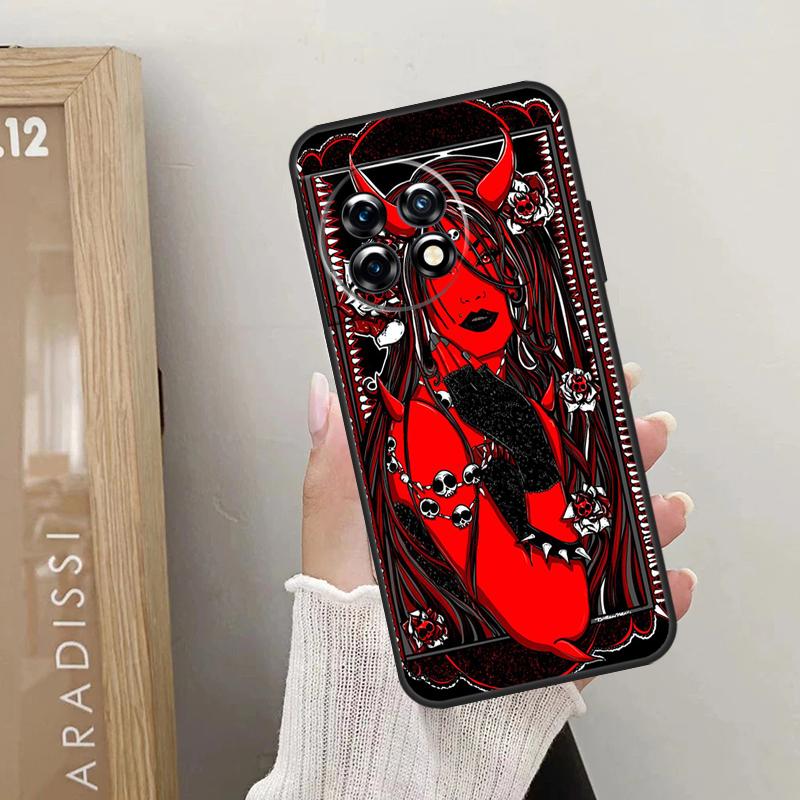 Devil Woman Case For OnePlus Nord CE 5 2 3 4 Lite N20 N30 OnePlus 15 13 12 10 R 13T 10T 11 9 10 Pro Cover