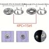 200pcs Metal Sewing Buttons And 1pc Snap Fastener Pliers Set - Easy DIY Clothes Buckle Installation