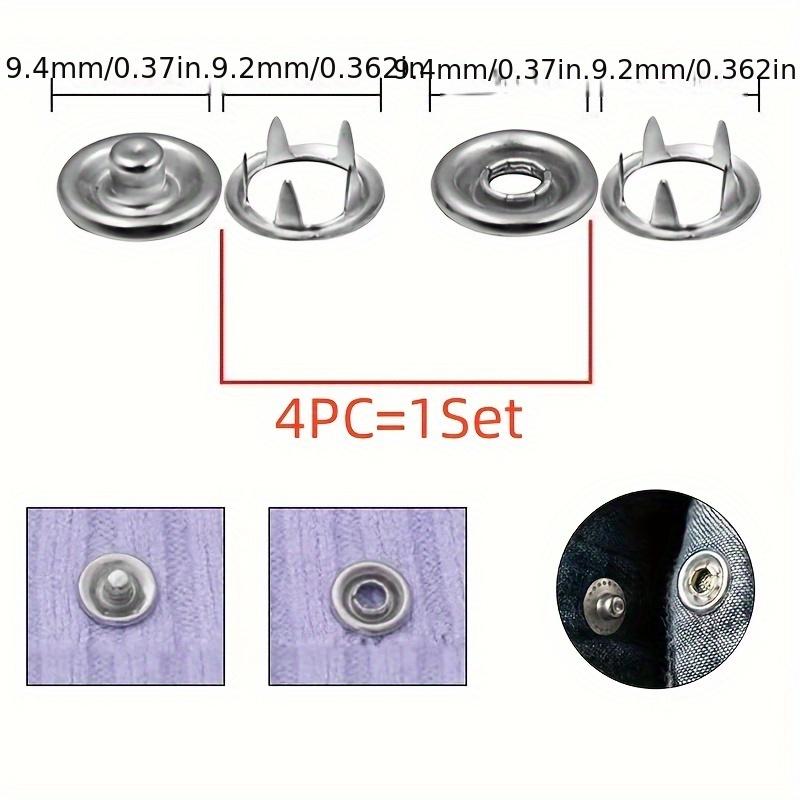 200pcs Metal Sewing Buttons And 1pc Snap Fastener Pliers Set - Easy DIY Clothes Buckle Installation