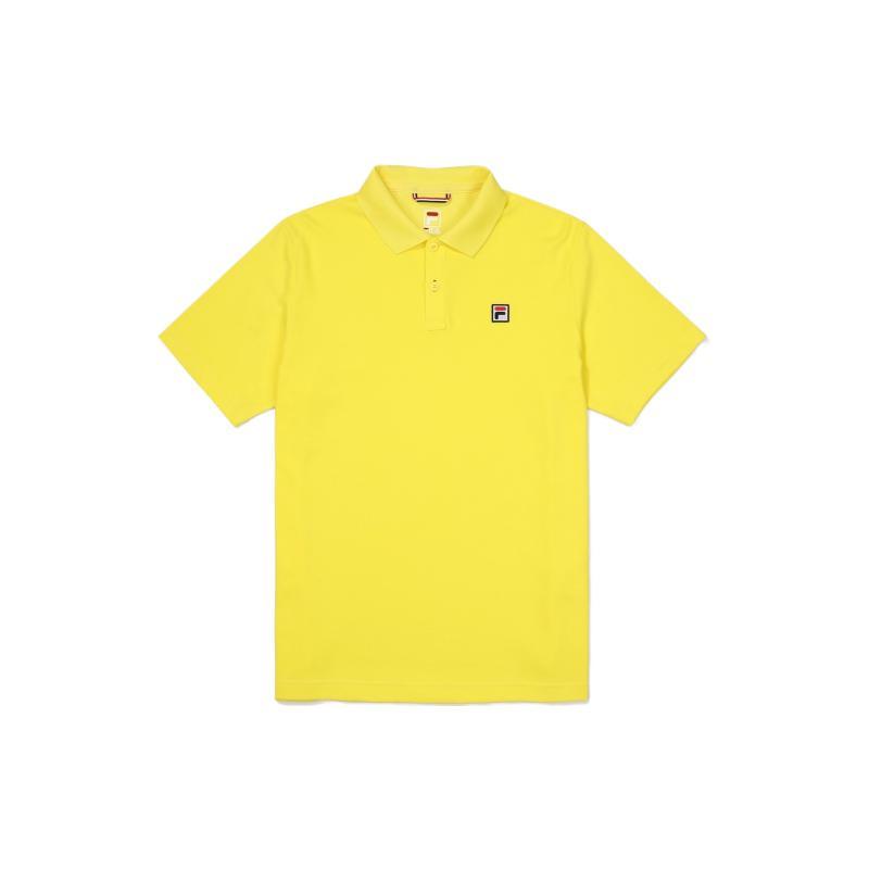 FILA Polo Shirts Men s Yellow Polo Collar Moderate Straight Fit FS2TSF2321M-LLE 105