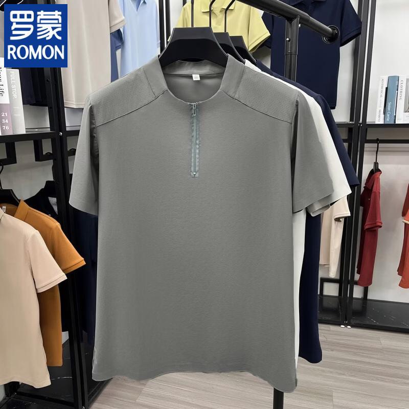 ROMON Men s Quick-Dry Performance Zipper T-Shirt 3XL