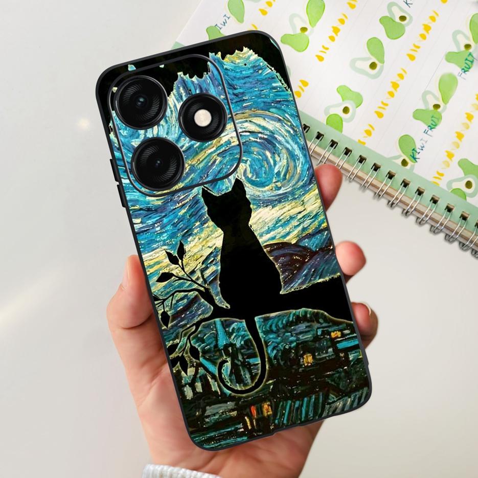 For Tecno Spark 20C Case BG7n BG7 Stylish Painted Cover Soft TPU Matte Phone Case For Tecno Spark 20 Pro Plus Spark20 20C Bumper