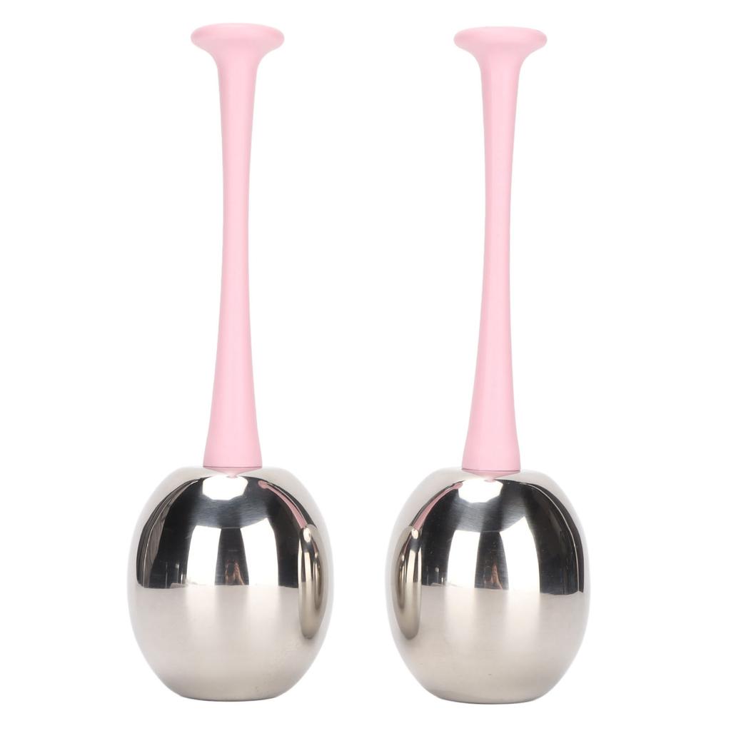 2pcs Facial Ice Globes Stainless Steel Facial Massage Reduce Puffiness Eliminate Fine Lines Ice Globes for Facial Skin Care