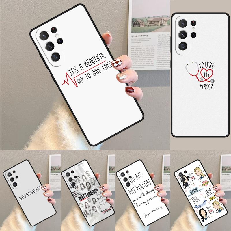 Greys Anatomy You're My Person Silicone Phone Case For Samsung Galaxy note 10 pro S26 S25 S24 S23 S22 S21 Plus Ultra Capa Cover