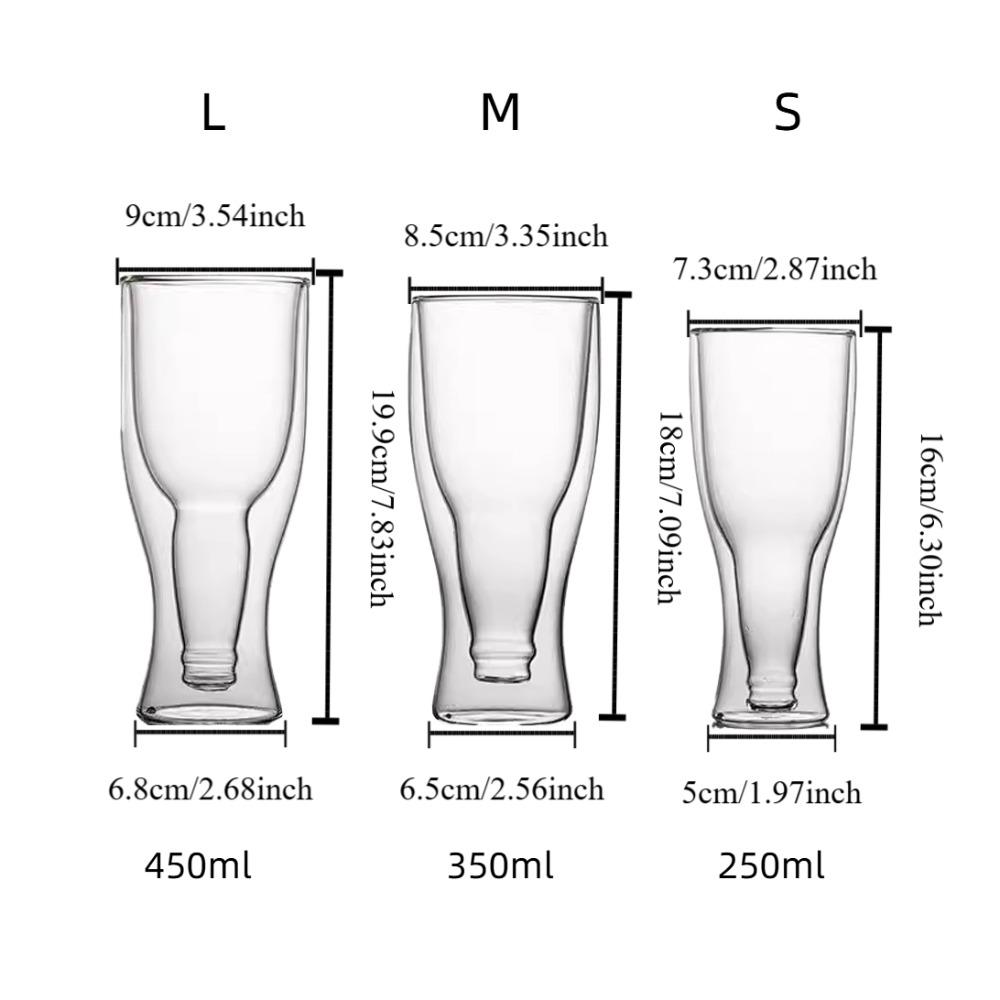 Transparent Wine Bottle Bottle Style Coffee Mug Drinkware Vodka Cups Bar