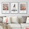 Mode-Stil lustige rosa hübsche Flamingo Leinwand Malerei Poster und Drucke Wand Bilder Home Decor für Wohnzimmer Schlafzimmer