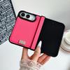 Luxusní minimalistický kryt na telefon s texturou kůže pro iPhone DUO 18 Fold, tvrdý, proti poškrábání, tenký, nárazuvzdorný, kryt s ochranou celého pantu proti poškrábání