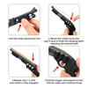 Continuous firing alloy rubber band gun mini metal gun model boy  toy equipped with 30 rubber bands