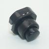 10Pcs Push Button Switch 10X11 250V 1A Flashlight Switch Black Round Lock Flashlight Button Switch On-Off
