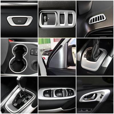 Dla Renault Kadjar 2015-2019 Auto Wnętrze Centralne Sterowanie Modyfikuj Ramę Osłony Wykończenia Wewnętrznej Części Stylizacji Samochodu Remont