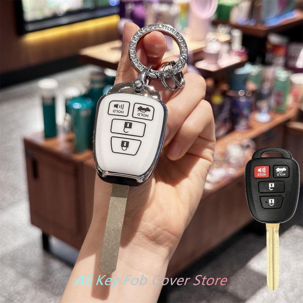 Key Fob Cover with Keychain Lanyard for Toyota Corolla 2014 2015 2016 2017 2018 2019 Camry 2014-2017 Tacoma 2016-2018