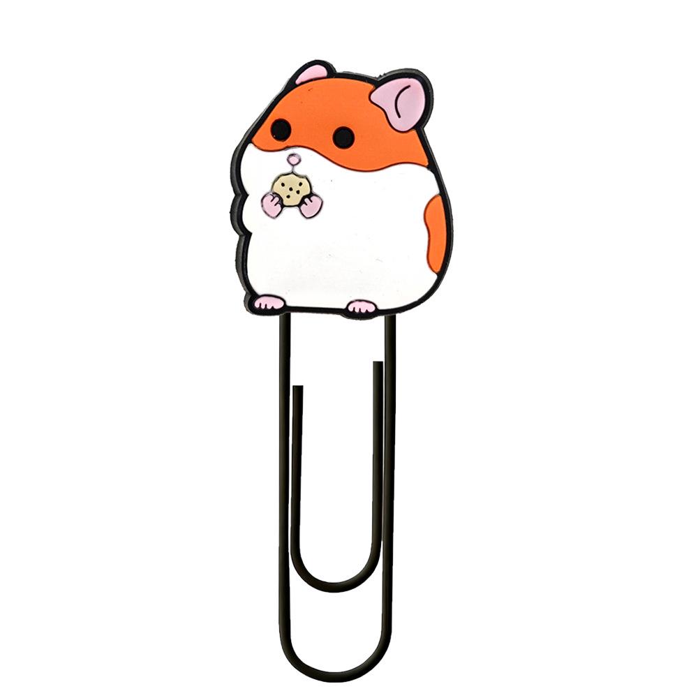 Small Animal Cartoon PVC Paper Clip Bookmark Spinner - Cute DIY Office Decoration
