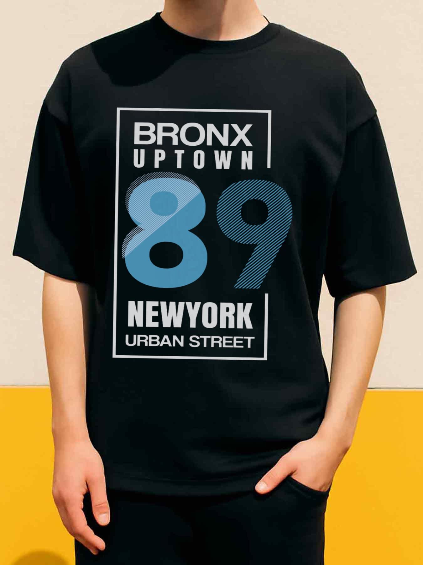 Men s T-Shirt Y2K Bronx Uptown Black 2XL