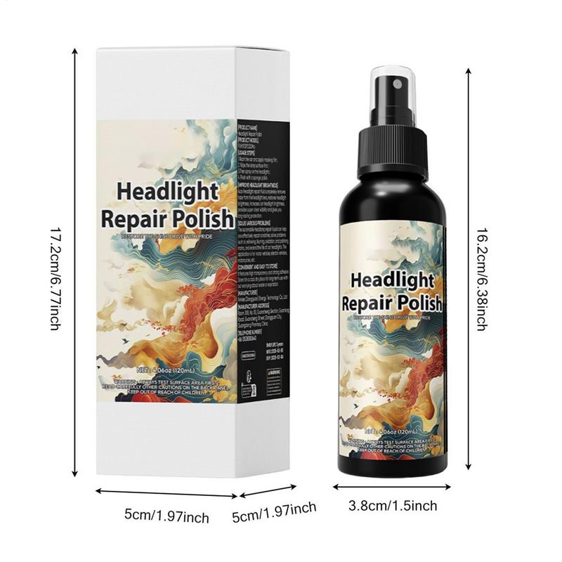 Car Headlight Restoration Polishing Cleaner Headlamp Scratch Remover Repair Cleaning Remove Oxidation Headlight Polish Liquid