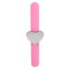 Magnetic Palette Bracelet Heart Shape Silicone Ring Slap Bracelet for Beauty Salon Pink