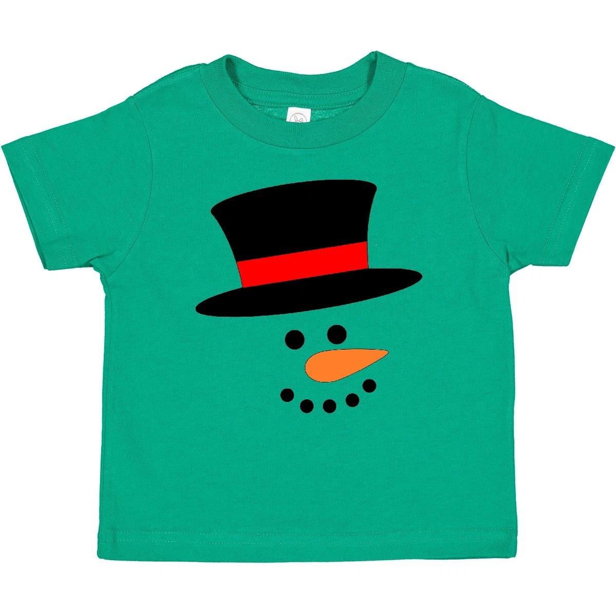 Inktastic Snowman With Top Hat And Carrot Nose Baby T-Shirt Boodlebug Man Pipe 150