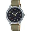Quartz Movement Genuine Leather Strap Watch Unisex Black Dial MTP-B160L-1B2V