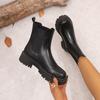 New Autumn Winter Luxury Boots Women Platform Brown Black Beige White Ankle Boots for Women Fur Short Chunky Punk Gothic Shoes