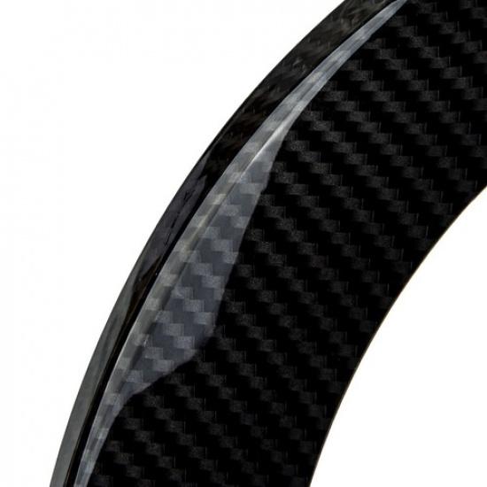 Carbon Fiber ABS Rear Air Vent Outlet Trim Cover Fit For BMW 5series F10 2011-17