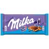 Milka Milk Chocolate with Milk Filling and Chocolate Biscuit Pieces 100 G