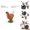 Pvc Farm Animal Decor Set With Realistic Swans Ducks And Chickens For Home Or Office Display