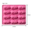 12 Hole Pig Shaped Cake Mold Silicone Cute Chocolate Jelly Rock Sugar Mold DIY Baking Mold Baking Tool