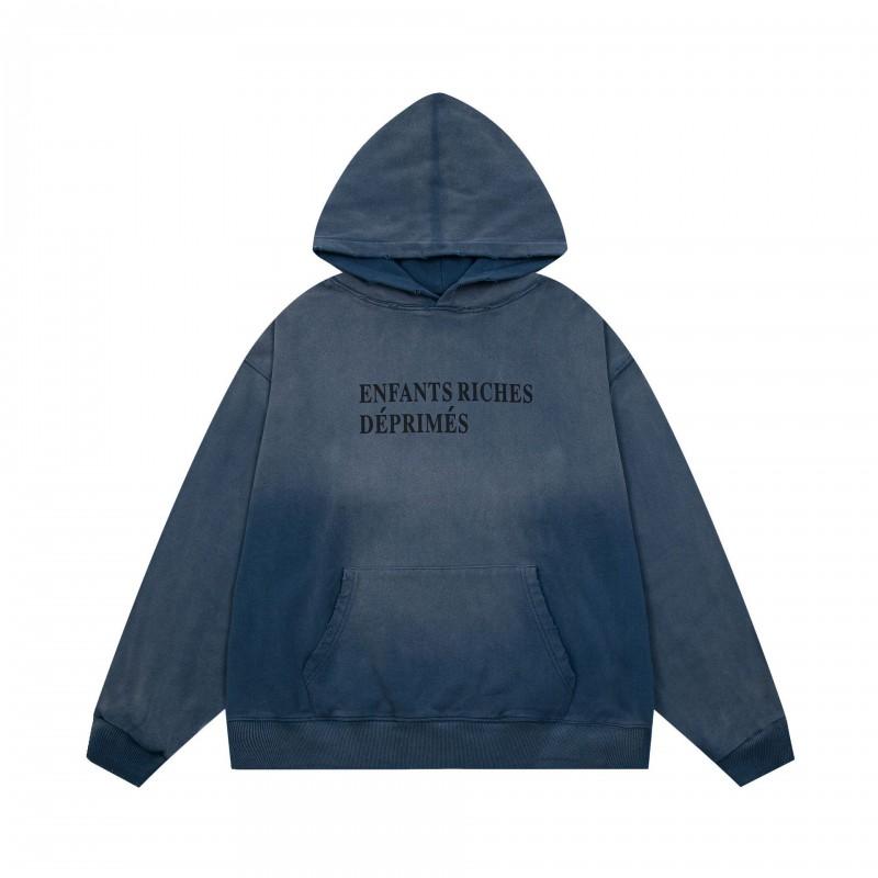 Mens Oversized Streetwear Hoodie With Distressed Zipper Graphic Print Cotton Long Sleeve Pullover Casual Wear
