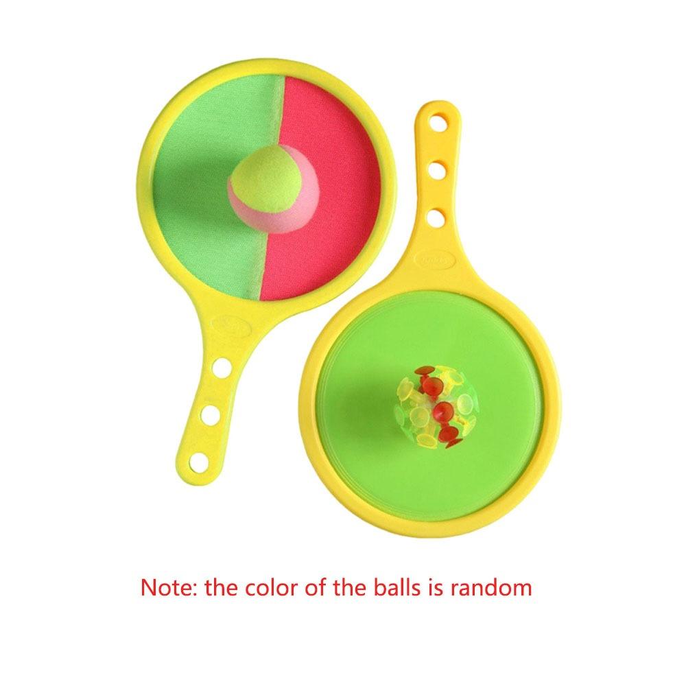 Tennis Style Toss and Catch Ball Set Disc Paddle Throwing Toy Ball  Yard Activities