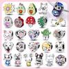 Animal Cat Dog Heart Charms Beads for DIY Jewelry Making Women Gift Original Beads for Bracelets