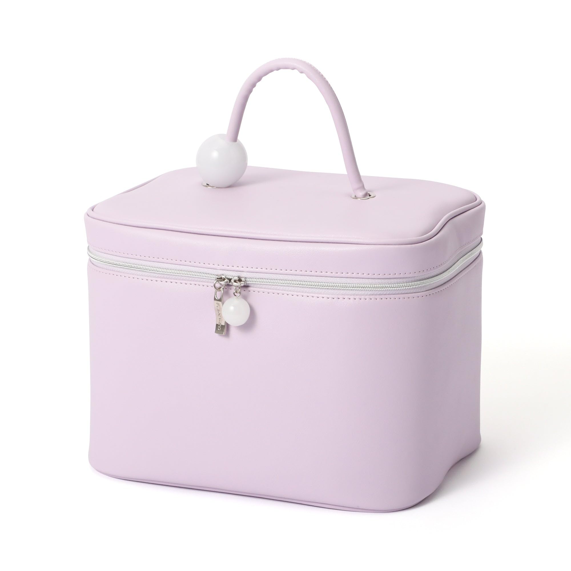 

Francfranc Wave Shape Vanity Pouch, Large, Light Purple, Makeup Pouch, Accessory Organizer