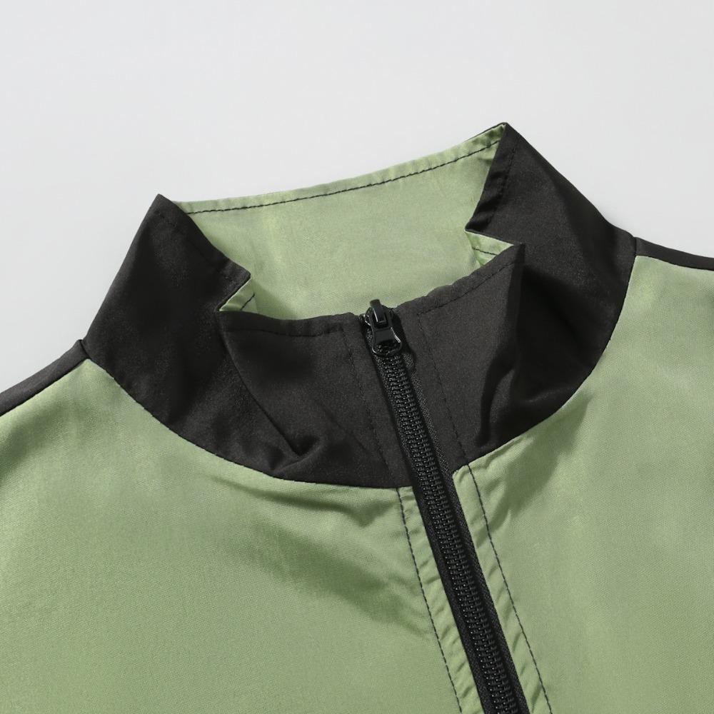 Autumn Pilot Jacket, Men's Casual and Fashionable Zipper Stand-up Collar Top