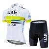 Cycling Suit Summer Men's Road Bike Short Sleeved Set Breathable Quick Drying Cycling Jersey with Sponge Cushion Bib