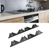 2 Pair Stainless Steel Stove Gap Covers Stove Gap Filler Range Trim Kit Heat Resistant Easy Clean Ea