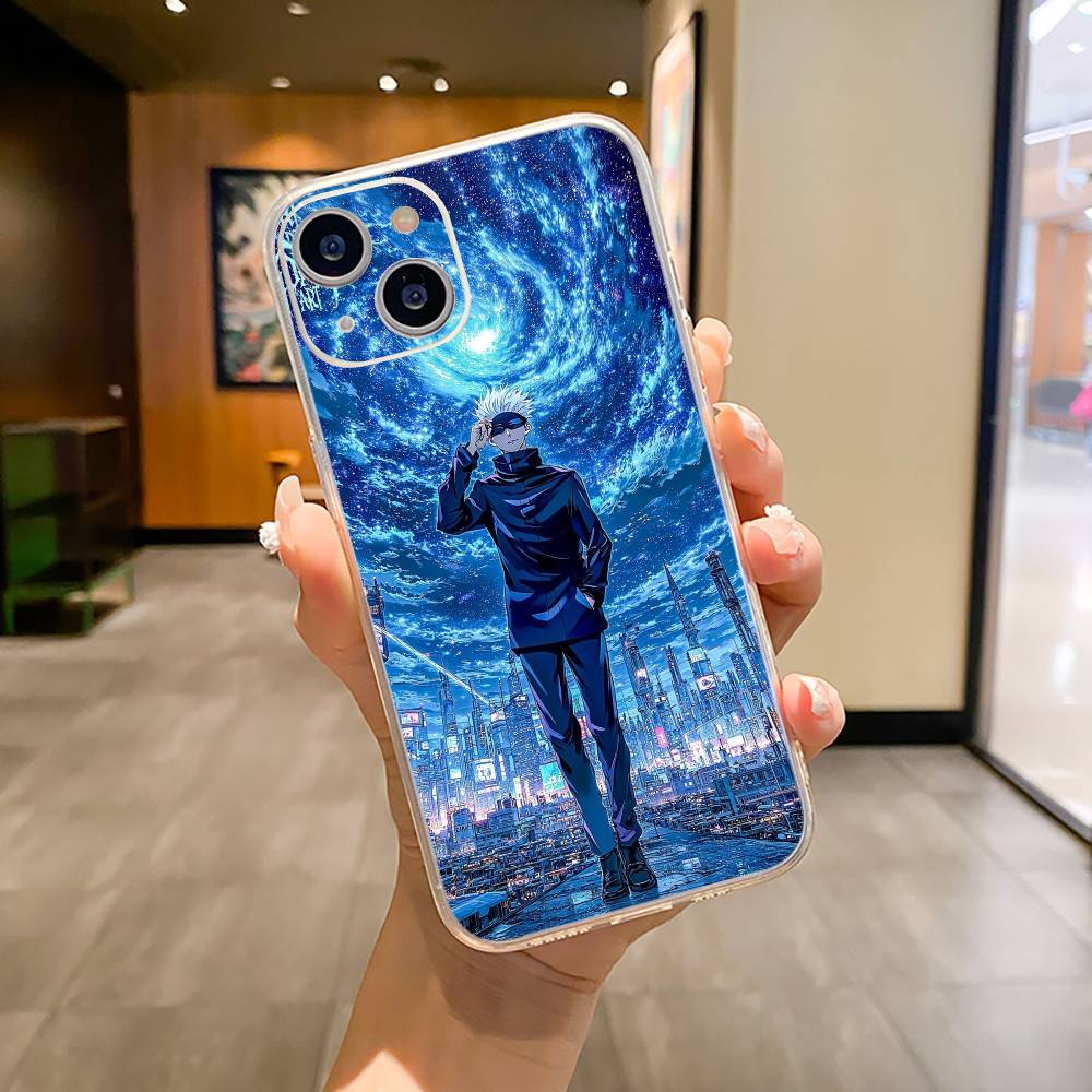 Popular Anime Characters S-satoru- Gojo Phone Case For iPhone17,16,15,14,13,12,11 ,Pro Max,16/15/14 Plus Transparent Cover