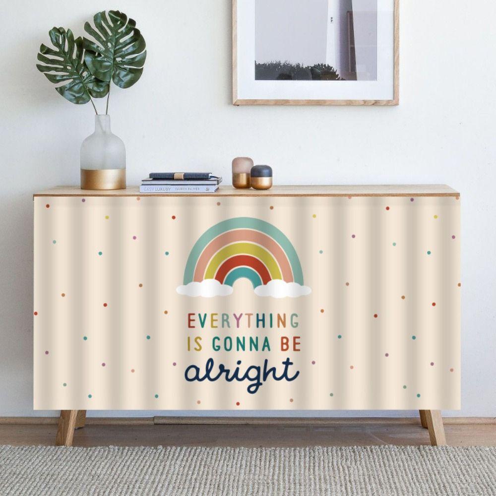 Dustproof Kitchen Curtains Cartoon Wardrobe Home Dust Cover Cabinet Curtain Home Decoration