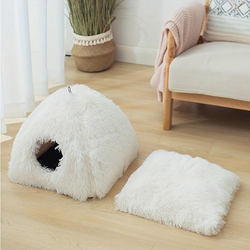 Pet Bed for Cats, Warm and Cozy, Enclosed Cave Design, Easy To Clean