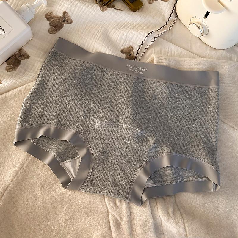 

Большие размеры Женское модное нижнее белье с поясом на бедрах, чистого цвета, без следов, легкое, дышащее XL серый